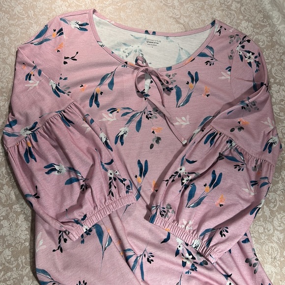 Garnet Hill ~ Sundown Knit Sleep Gown in Lavender Field Floral size Small - Picture 7 of 9